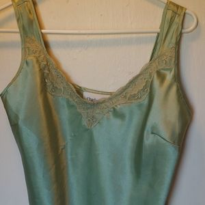 Chadwick's size 6 green silky camisole